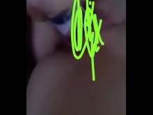 Gatita masturbándose por whatsapp