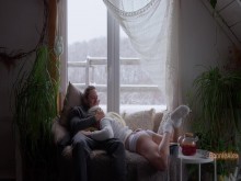 El invierno nos acerca más. Besos, abrazos y sexo apasionado.