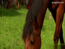Estrella porno desnuda sexo en público