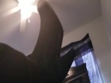 botas en el aire