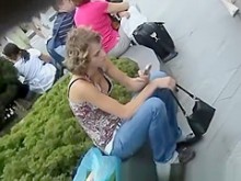 Downblouse en el parque