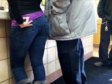 Latina caliente en Wendy's