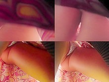 clip upskirt (falso) con el sabroso culo de una chica flaca