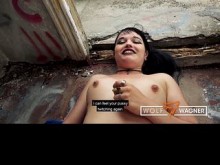 Sexo al aire libre - Puta adolescente alternativa gótica emo caliente