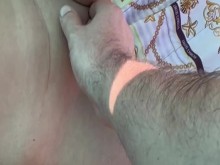 Masturbación Mutua ???????? en la Carpa Abierta ⛺️ de la Playa Pública Nudista ???? en España. MILF desnuda????????