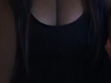 POV: ¡ÉBANO ESPONJOSO CON GRANDES TETAS JUGOSAS MONTANDO UNA GRAN POLLA DURA!